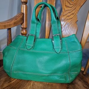 Beautiful Cole Haan Full Grain Leather adjustable shoulder purse excellente